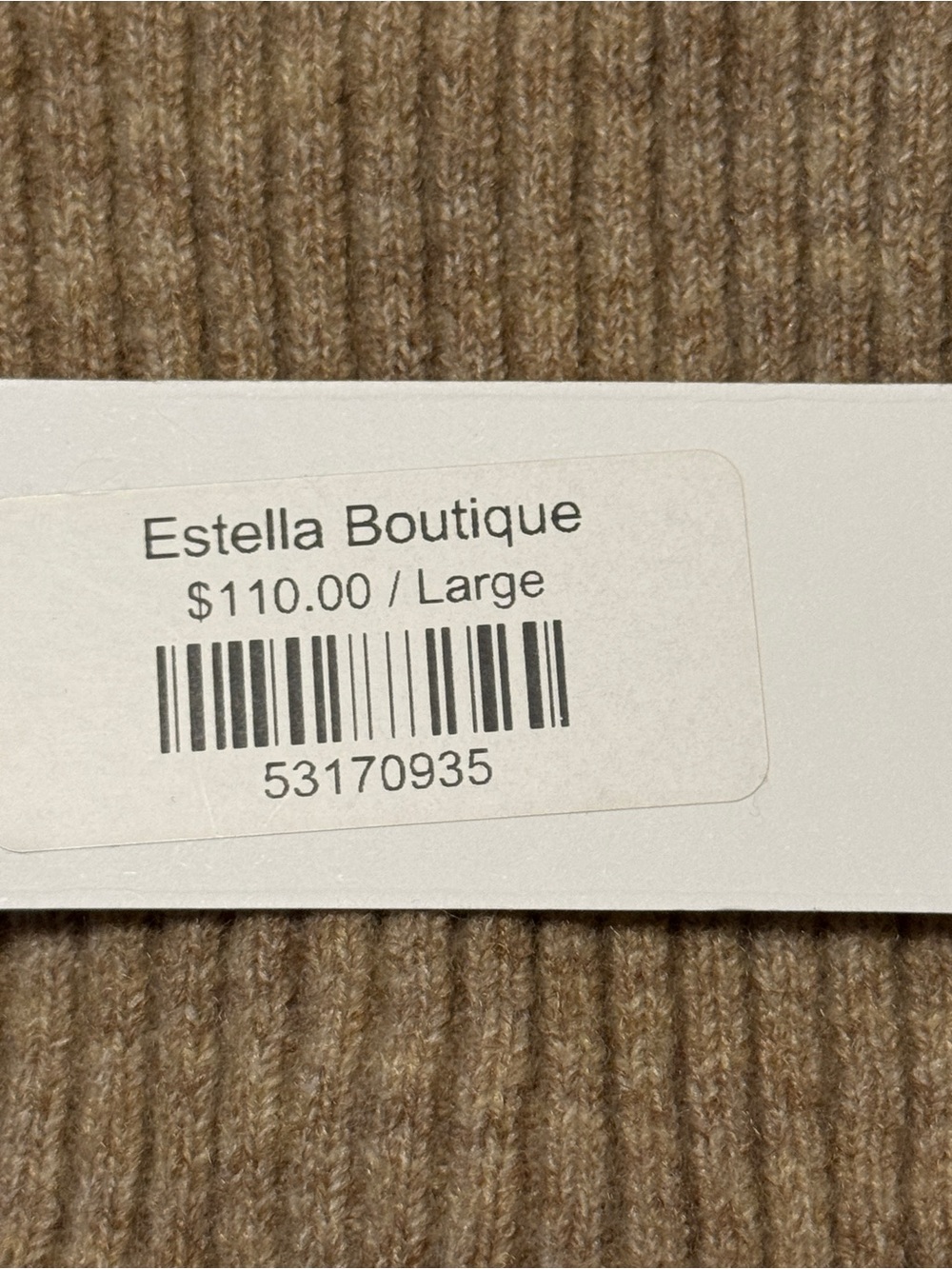 ASTR The Label Ribbed Knit Midi Dress/Top Side Button Slit Tan Large NWT - Picture 5 of 10